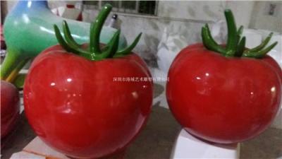 佛山市顺德区游乐场玻璃钢西红柿蕃茄雕塑