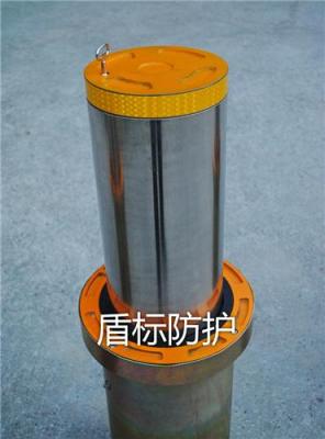 盾標(biāo)半自動升降柱 手動升降式防撞護(hù)柱批發(fā)