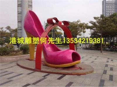 四川成都商城百货玻璃钢高跟鞋雕塑