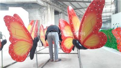 广东深圳现货120cm玻璃钢蝴蝶雕塑