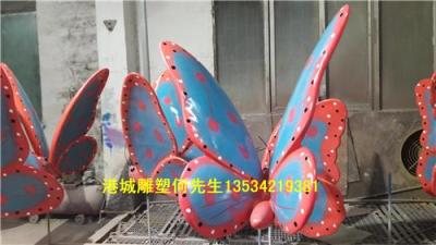 广东深圳现货销售玻璃钢蝴蝶雕塑