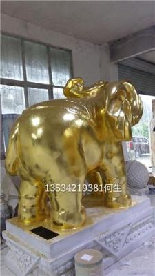 广东东莞楼盘招财风水门口玻璃钢大象雕塑