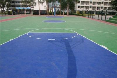 硅pu地坪球场跑道体育场地坪漆篮球场幼儿园