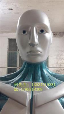 上海上海企业品牌玻璃钢机器人雕塑模型