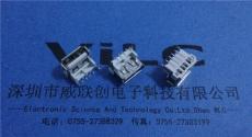 AF短體沉板SMT1.1USB 前貼后插 有卷邊