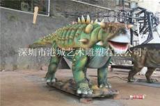 海南海口城市景观玻璃钢恐龙雕塑