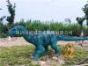 海南三亚绿地草坪仿真玻璃钢恐龙雕塑