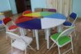 彩色变型团体活动桌椅
