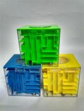 存钱罐迷宫 儿童零钱罐玩具 3D魔方迷宫玩具