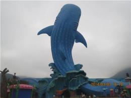 浙江杭州晶尚玻璃钢卡通鲸鱼彩绘雕塑