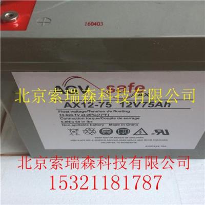 AGVHAWKER鉛酸蓄電池AX12-75最新報價