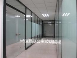 深圳定做高档玻璃门豪华办公室玻璃门