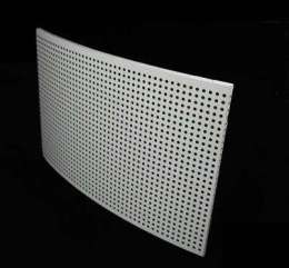 冲孔双曲氟碳铝单板可折弯规格定制3D4D木纹