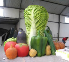 呼伦贝尔满洲里扎兰屯大型仿真蔬菜大白菜雕