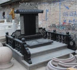 中国黑墓碑家族大型墓碑加工 公墓墓碑