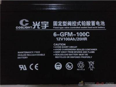 光宇12V100AH蓄电池6-GFM-100铅酸免维护