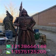 铸铜蒙古人雕像玻璃钢武士将军将领造型雕塑