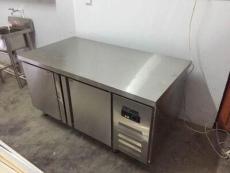 冷藏操作台面柜子 厨房平面卧式操作冷柜 商