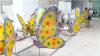 色彩园林意境装饰玻璃钢蝴蝶雕塑