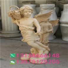 江蘇歐式地產樓盤人造石雕砂巖天使男孩塑像