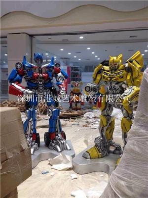 深圳厂家专业定制玻璃钢机器人雕塑售后电话