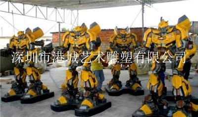 深圳厂家专业定制玻璃钢机器人雕塑售后电话