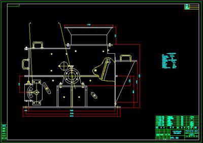 PCD1609反击锤式破碎机图纸