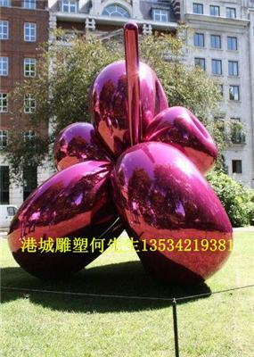 深圳大型玻璃钢抽象气球和狗雕塑
