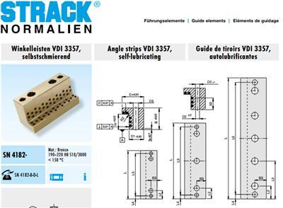 进口德国STRACK配件自润滑滑块SN4182
