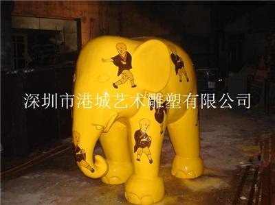 珠海招财小象雕塑摆件
