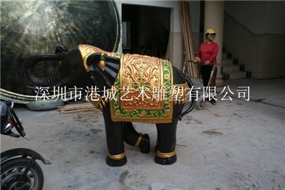 珠海招财小象雕塑摆件