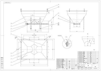 PLD1200配料機全套cad圖紙 聯(lián)系方式