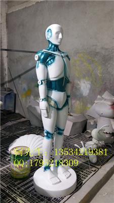 北京展览玻璃钢机器人雕塑道具