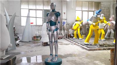 深圳批量玻璃钢机器人外壳雕塑