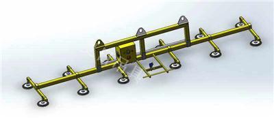 吸玻璃石材加长重载真空吸吊具2T 真空吊具