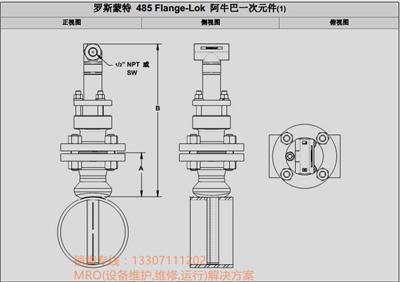 罗斯蒙特阿牛巴流量计485G200ZCUPS2T100T3