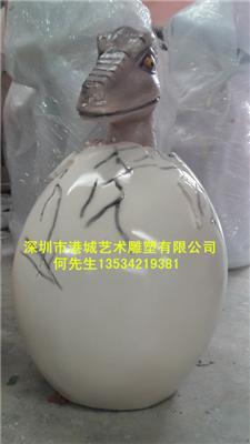 深圳玻璃钢恐龙蛋雕塑