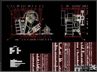 K400 600鄂式破碎机图纸