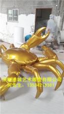 出售广州玻璃钢大型螃蟹雕塑
