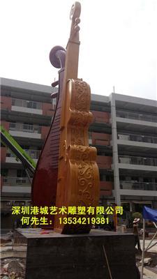 深圳高端定制玻璃钢小提琴雕塑
