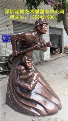 惠州消防员雕塑