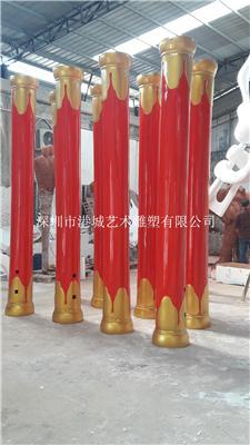 广州景观玻璃钢罗马柱雕塑