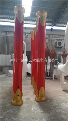 深圳玻璃钢罗马柱雕塑