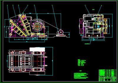 PCF1616单段锤式破碎机图纸
