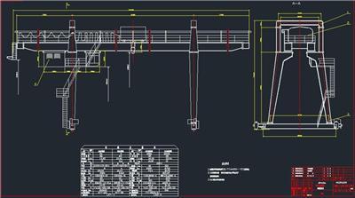5T电动双梁桥式起重机图纸