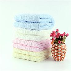 6层水洗纯棉纯色浴巾