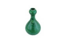 翡翠般的瓷器 瓜皮绿釉凤纹蒜头瓶 鉴定