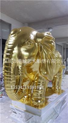 深圳出口东南亚风情玻璃钢大象雕塑
