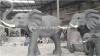 深圳出口台湾玻璃钢大象雕塑