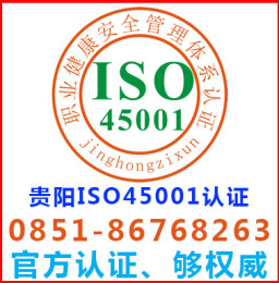 贵阳iso45001认证